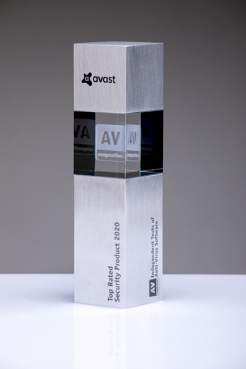 Imagen del trofeo: Avast Top Rated Security Product 2020