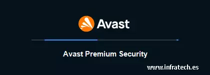 Captura de pantalla de la ventana de inicio de la instalación de Avast.