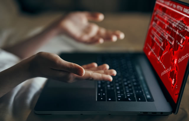 Ransomware Petya en pantalla. Ransomware Petya en pantalla.