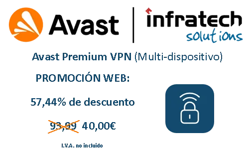 Promoción Web de Premium VPN Multidispositivo | Descuento del 57,44%