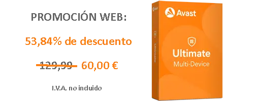 Promoción Web Avast Ultimate Multi-dispositivo