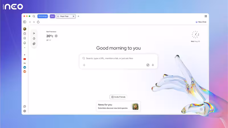 Captura de Pantalla de Norton Neo | El primer navegador seguro nativo de IA del mundo
